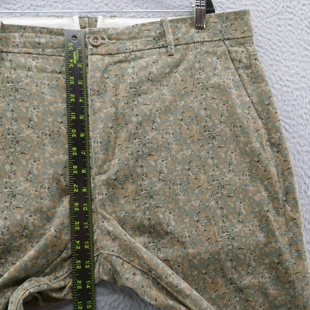 Levis Mens 38x30 Digital Camo Print Chino Pants Olive Green Stretch Twill‎ NEW